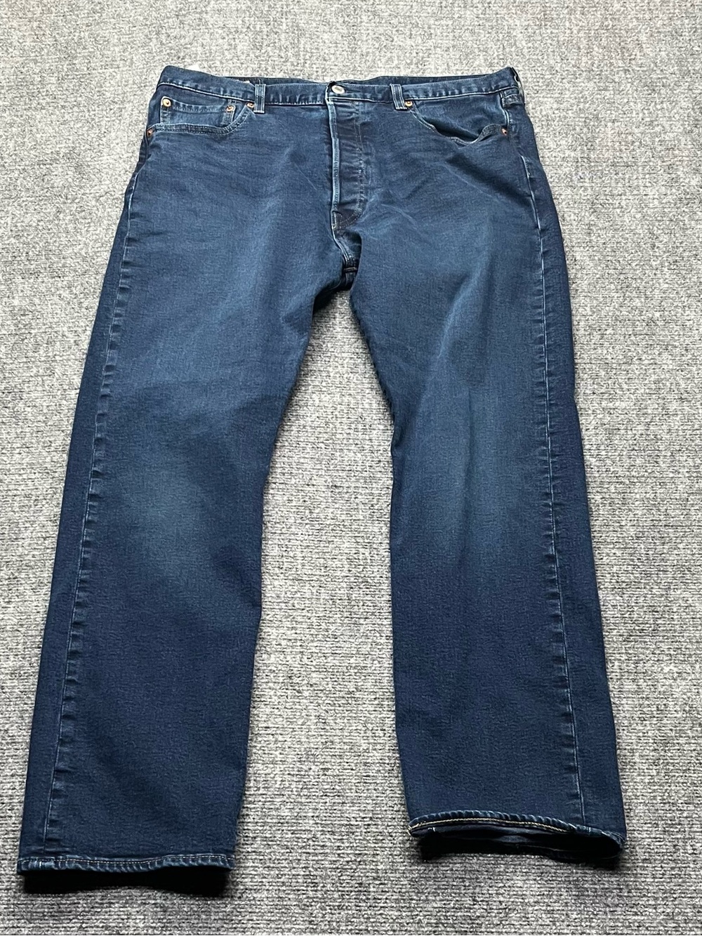 Levis Premium 501 Jeans Mens 35x29 Blue Button Fly Big E